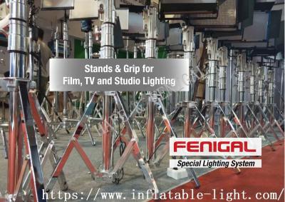 中国 アルミニウム三脚ライト立場空気によって弱められるランプの適用範囲が広いステンレス鋼 販売のため