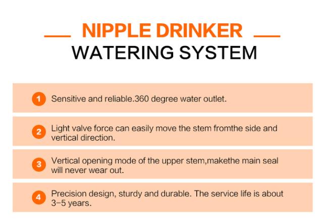 Automatic Chicken Water Nipples, Hen Chick Poultry Drinker Feeder For Poultry Drinking System 1
