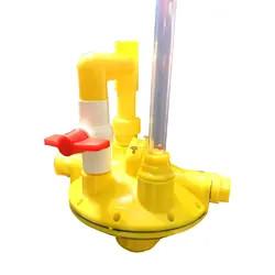 China Yellow Broiler Automatic Drinker Poultry Drinking Line Parts Plastics for sale