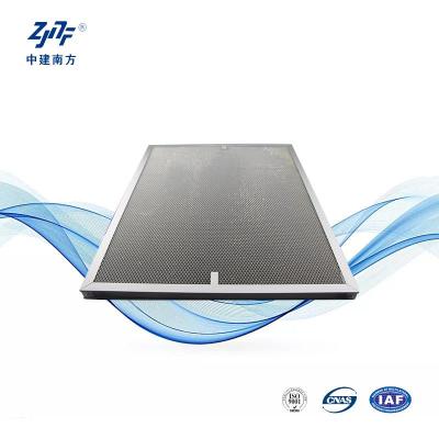 China 0.3um Photocatalytic HEPA Panel Filter Galvanized Aluminum Alloy For UV Lamp for sale
