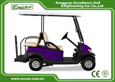 China EXCAR Four Wheel Battery Operated Golf Buggy Mini Type Purple Color for sale