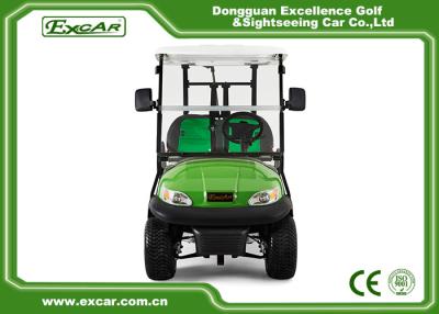 China Green 4 Wheel Electric Golf Car 2 Passenger 48V Battery Golf Cart for sale