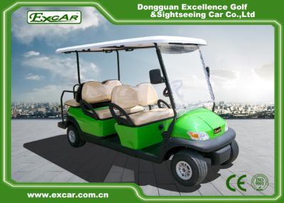 China Light Green Golf Buggy With Seat 6 Endurance 70 - 100km 12:1 Axle for sale