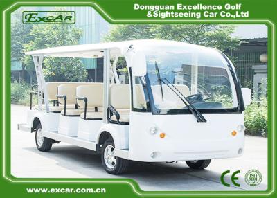 China White 14 Person Electric Sightseeing Bus for sale