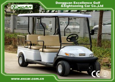 China White Hotel Buggy Car With ADC Brand Motor Electromagnetic Brake for sale