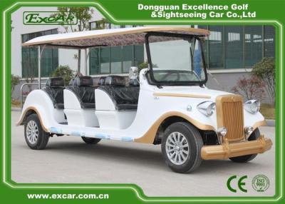 China White 6 Seats Electric Classic Cars AE Approved Classic Car Golf Carts for sale
