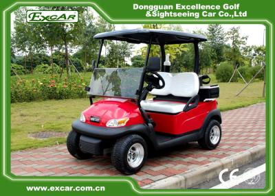 China Red Color Trojan Battery Mini Electric Golf Car 48V Buggy Car for sale