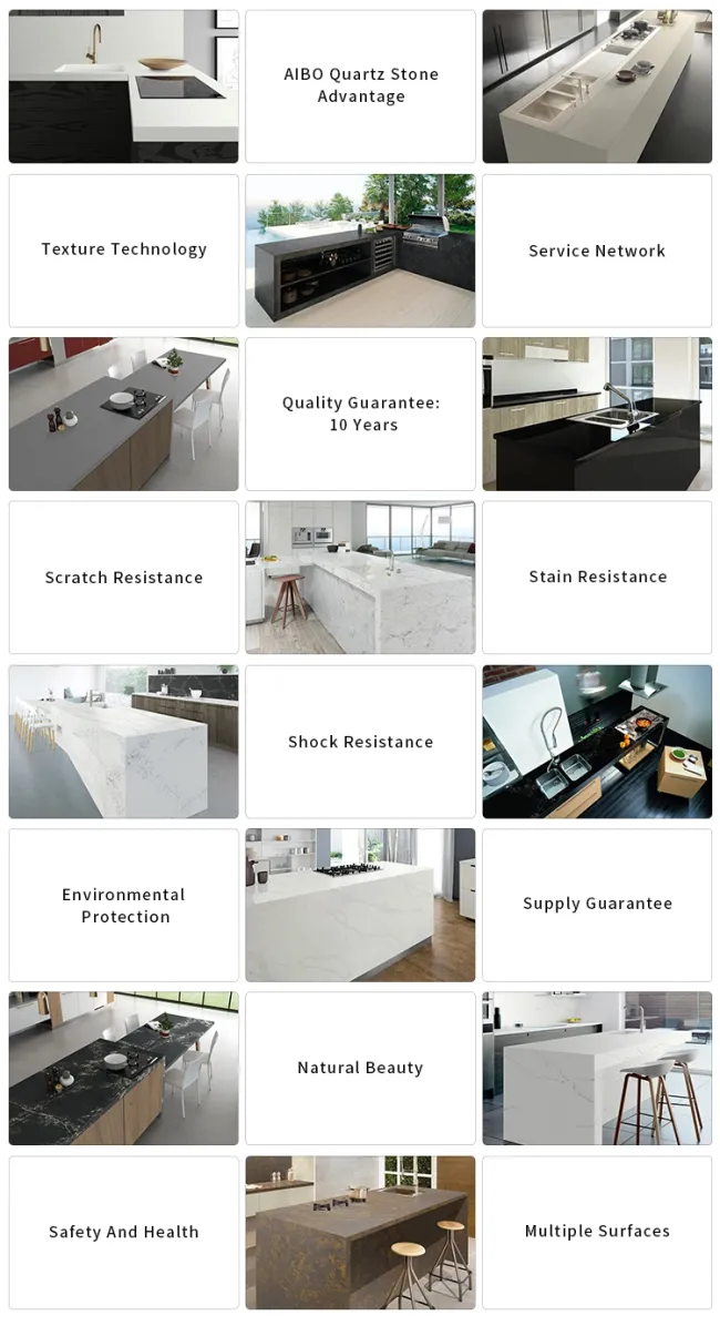 Shimmer/Crystal Artificial Engineered Quartz Stone Vanity Top/Work Top Slab