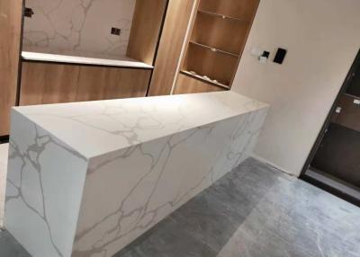 China High Density Quartz Stone Top Artificial White Quartz Kitchen Worktops for sale