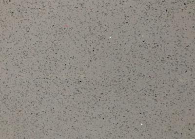 China High Density Grey Quartz Stone Polished For Block Step / Kitchen Countertop for sale
