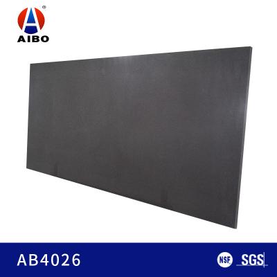 China Hard  12MM Dark Grey Artificial  Quartz Stone With Flooring Tile for sale