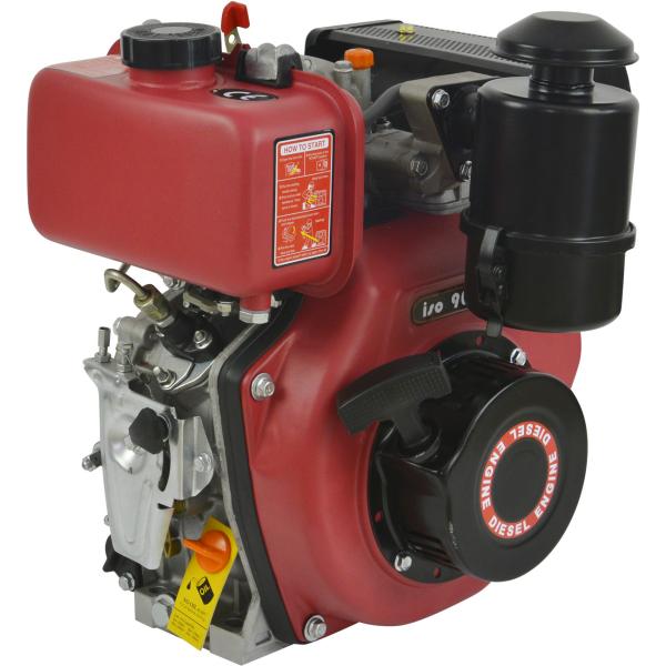 Quality 4 Stroke Single Cylinder Diesel Engine 12V Recoil Start Diesel Engine for sale