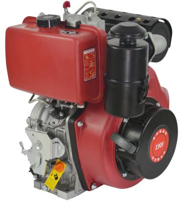 China 4.8HP 5.2HP 7.8HP Air Cooled Single Cylinder Diesel Engine GET190F for sale