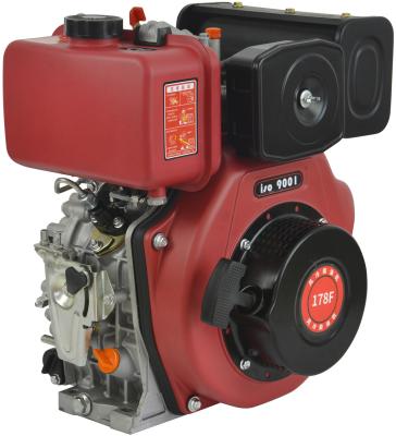 China Single Cylinder 5hp Air Cooled Diesel Engine GET173F GET178F GET186FA for sale