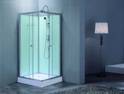 Cina Doccia personalizzabile con profilo di alluminio satinato e vetro temperato in vendita