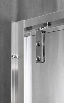 Китай Элегантные двери для душа с хромированным профилем для современных ванных комнат продается