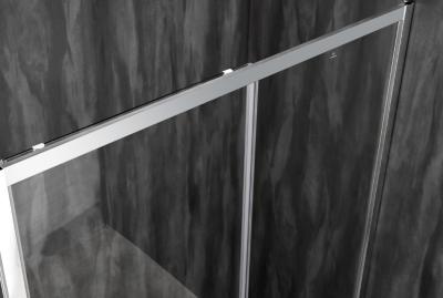 Китай Раздвижные душевые двери из закаленного стекла 100X195CM с хромированным профилем и прозрачным стеклом продается