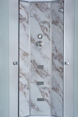 Chine Cadre en aluminium de quart de cercle de salle de bains de clôture blanche de douche à vendre