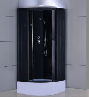 China Cabine moderna da casa de banho com chuveiro do estilo do quadro acrílico de vidro transparente do banheiro da porta com vapor e tevê à venda