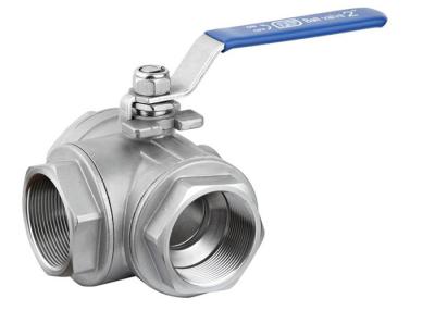 China Female Way Ball Valve 304 And 316 And 316L Stainless Steel DIN / ANSI Standard for sale