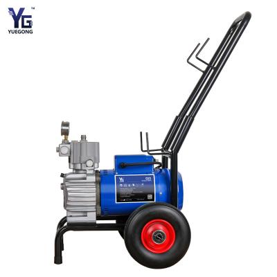 China Electric Diaphragm Type High Pressure Sprayer Wheeled Wall Roof Pait Two Gun Spray Coating Painting Machine for sale