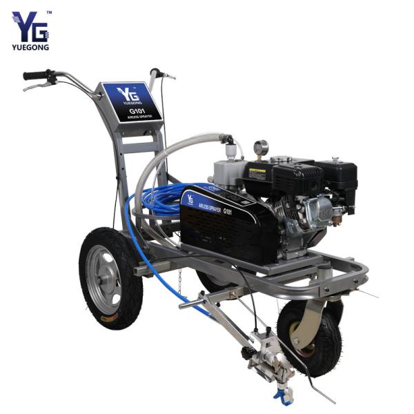 Quality Hand Push Cold Paint Road Marking Machine 5 L/min Airless Spray Painting Machine for sale