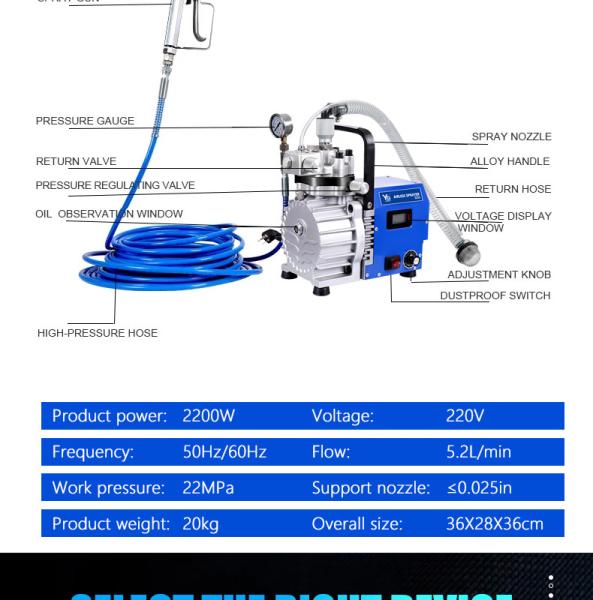 Quality 5.5L Flow Airless Paint Gun Spray Machine Electric Roof Wall Road Render Coat for sale