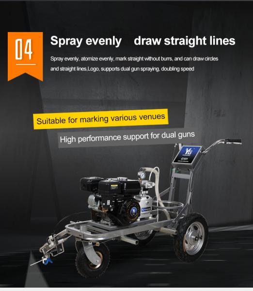 Quality Gasoline Engine Road Marking Machine Cold Paint Pavement Striping Machine for sale