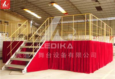 China Boxing Match Aluminum Stage Platform Adjustable Disassemble Staging Platform for sale
