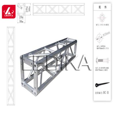 China Light Weight Square Tube Trusses With Event Tent / Aluminum Lighting Truss for sale