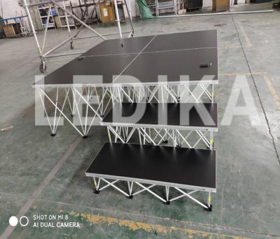 China Plataforma de aluminio plegable de la etapa altura conveniente plegable de 200m m - de 800m m en venta