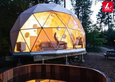 China barraca Geodesic impermeável exterior transparente da meia esfera de barraca de acampamento de 6m à venda