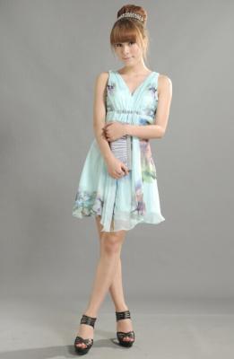 China El vestido de fiesta sin mangas atractivo de las muchachas de la gasa de la moda, ropas informales para los jóvenes en venta