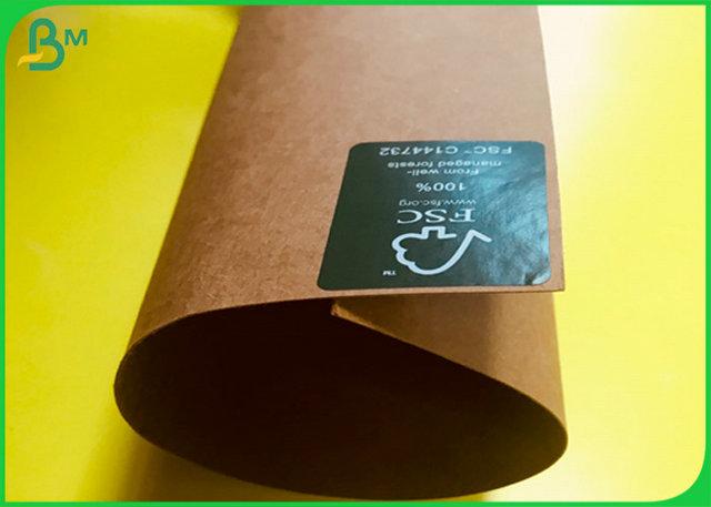 Food Grade Brown Kraft Paper Roll 125GSM - 400GSM Thickness Size Customized Food Grade Brown Kraft Paper Roll 125GSM - 400GSM Thickness Size Customized