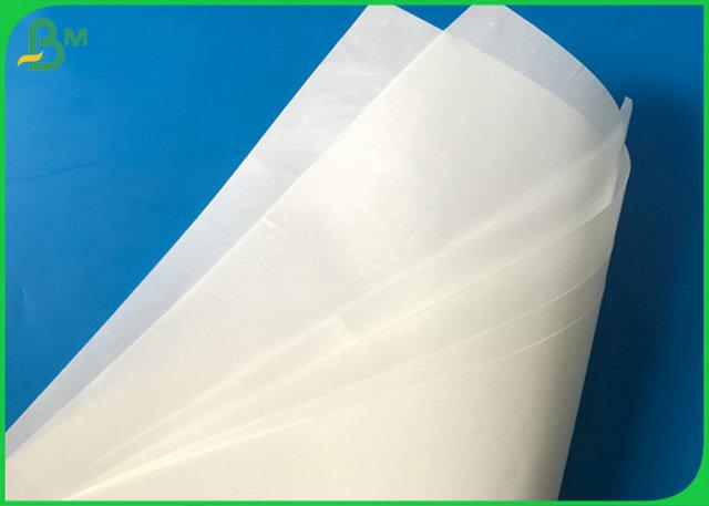 Glassine Paper Roll 60g 70g 80g Glassine Paper Roll Waterproof / Greaseproof For Food Wrapping