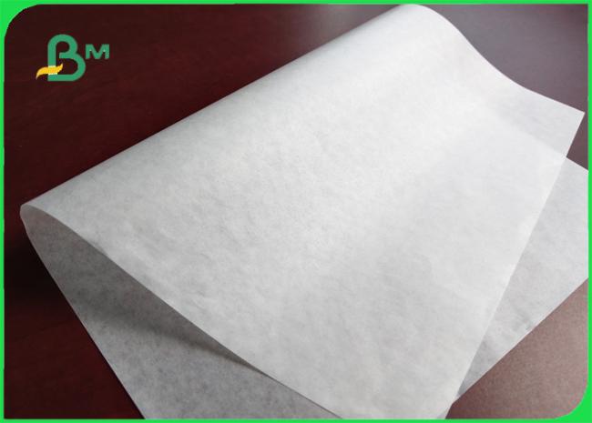 Kraft white paper Food Grade 28gsm 30gsm MG Kraft White Paper Eco - Friendly For Bags For Fast Food