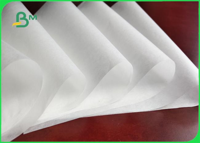 Kraft white paper Food Grade 28gsm 30gsm MG Kraft White Paper Eco - Friendly For Bags For Fast Food