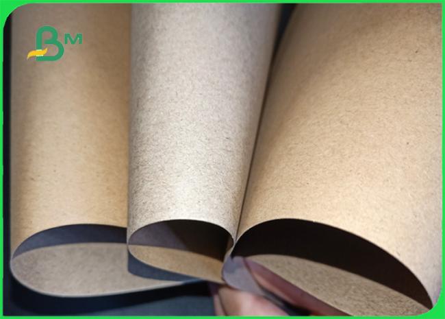 Brown Krafe Paper 200gsm Pure Wood Pulp Smooth Clean Sufface Brown Kraft Paper In Roll