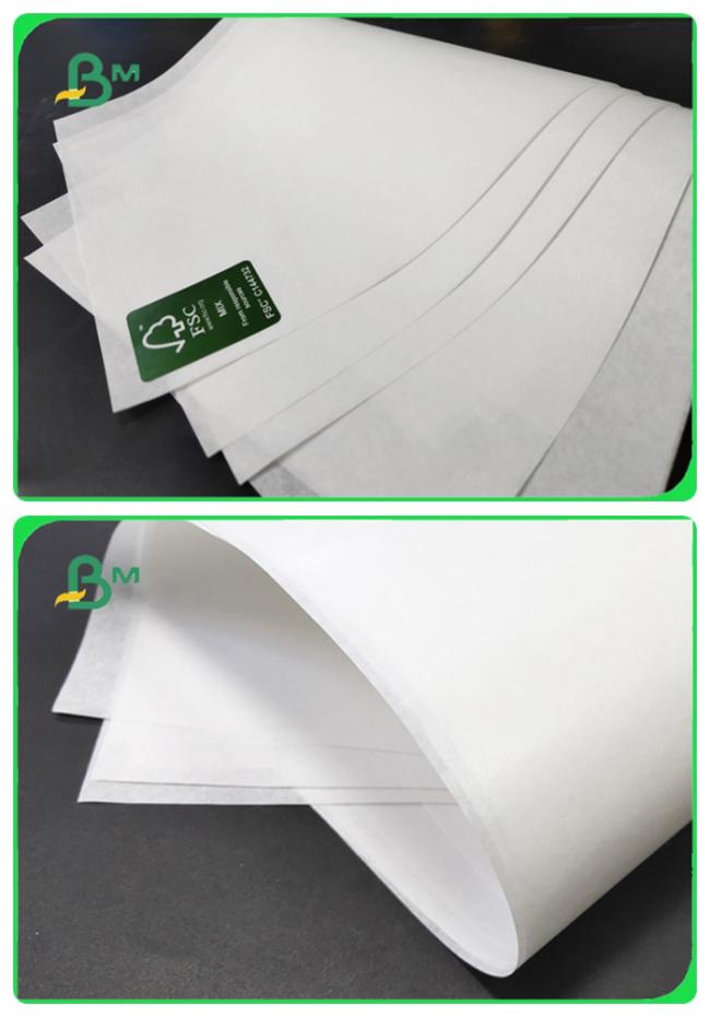 MG White Kraft Paper MG White Kraft Paper Roll FSC 30 / 35 / 40 / 50GSM Virgin Wood Pulp Free Sample