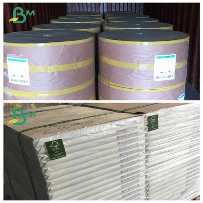MG white Kraft Paper 1200MM Food Grade MG white Kraft Paper 45 / 50g In Rolls For Sugar Packaging