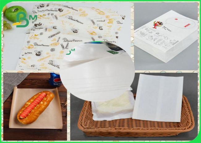 white / brown craft paper FSC food grade 30gsm 40gsm one side coated white / brown craft paper for paper bags