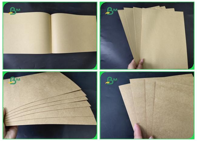 Bobina De Papel Kraft Unbleached Brown Color Bobina De Papel Kraft FSC Approved 100G 200G 300g