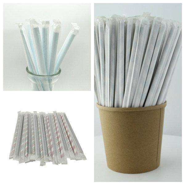 Straw Wrapping Paper 28gsm White Straw Wrapping Paper Roll Food Grade Customized ISO FDA FSC