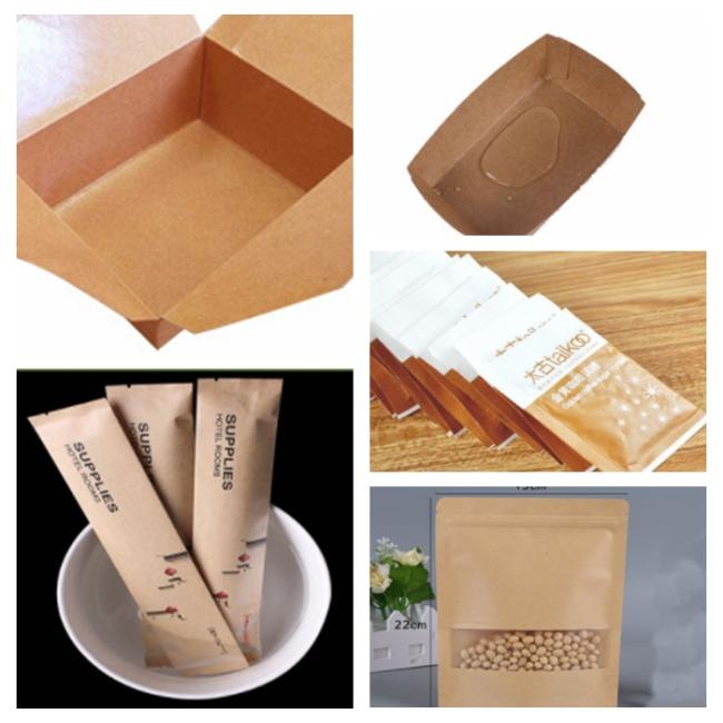 FDA Approved Plastic Coated Paper With Waterproof 70g 80g 170g Natural Brown FDA Approved Plastic Coated Paper With Waterproof 70g 80g 170g Natural Brown