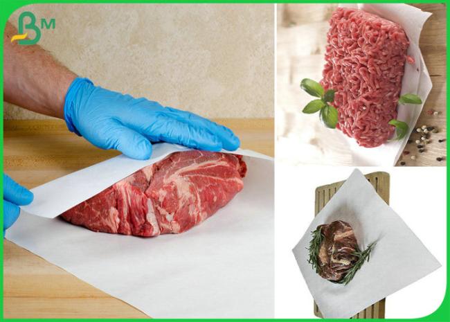 Pure Natural 70gsm + 10g PE Coated White Butcher Paper For Wrapping Meat Pure Natural 70gsm + 10g PE Coated White Butcher Paper For Wrapping Meat