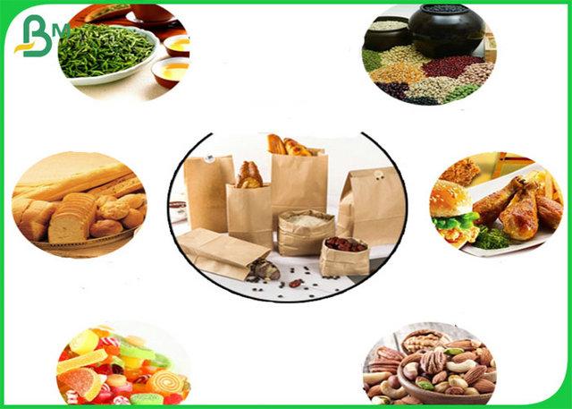 80g FDA Certified Brown Kraft Paper Roll For Making Paper Bags 80g FDA Certified Brown Kraft Paper Roll For Making Paper Bags