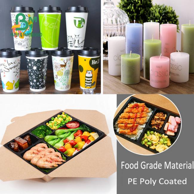 Single sided Glossy 40gsm 50gsm 80gsm kraft paper + 10gr 15gr PE poly coated Single sided Glossy 40gsm 50gsm 80gsm kraft paper + 10gr 15gr PE poly coated