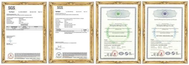 Recycled C1S Ivory Board Poly Coated Paper 300gsm + 15g PE For Food Sachet Recycled C1S Ivory Board Poly Coated Paper 300gsm + 15g PE For Food Sachet