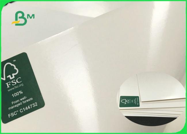 Recycled C1S Ivory Board Poly Coated Paper 300gsm + 15g PE For Food Sachet Recycled C1S Ivory Board Poly Coated Paper 300gsm + 15g PE For Food Sachet