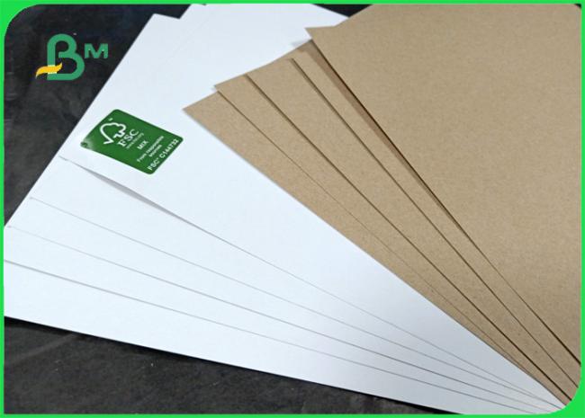 170gsm one side soild white other side is brown white top liner paper in sheet 04. 170gsm one side soild white other side is brown white top liner paper in sheet